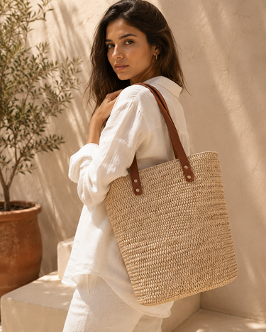 Atlas Straw Tote